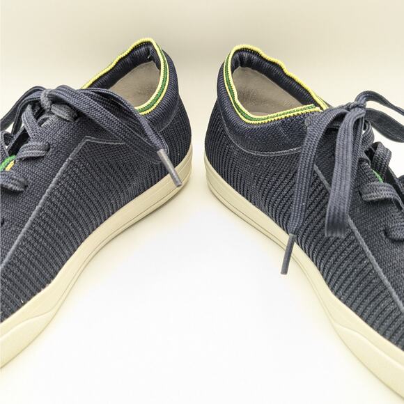 Rothy's Navy Blue The Laceup Sneaker Mesh Upper Women's Size 8 - Picture 3 of 9